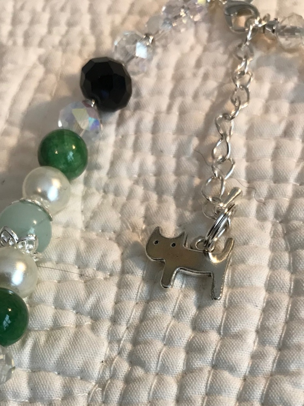 “Emerald Eclipse”: Artisan necklace - Picture 10 of 16